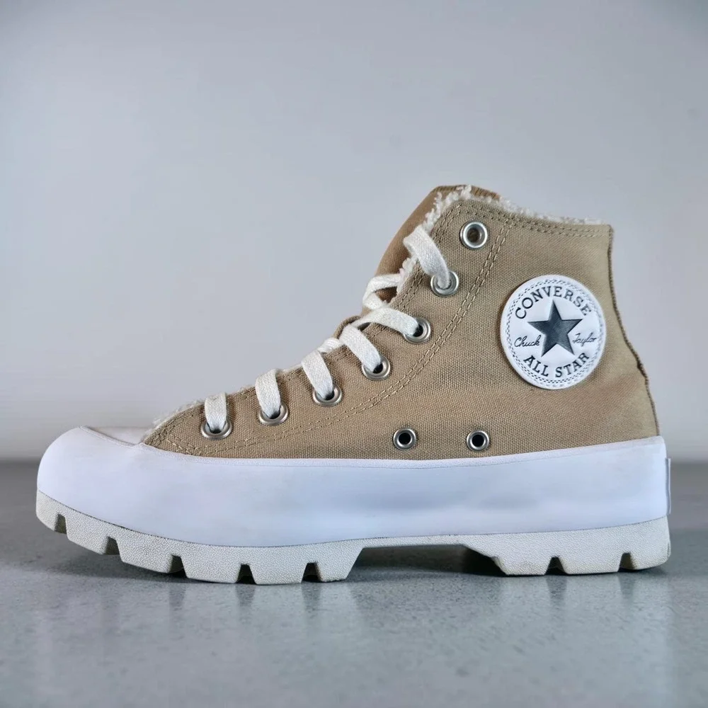 Converse Chuck Taylor Platform Nomad Womens 7‎ All Star High Lugged Tan Khaki